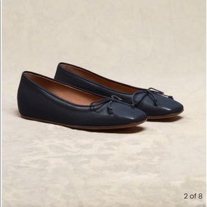 M.Gemi “The Danza” Navy Square Tow Flats